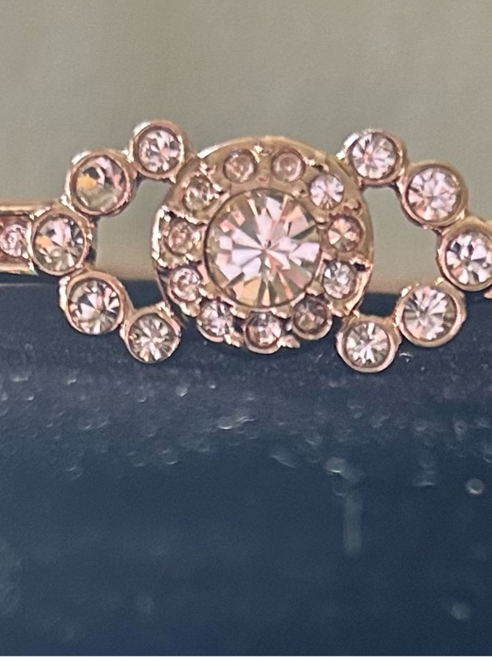 Givenchy Rose Gold Crystal Link Bracelet